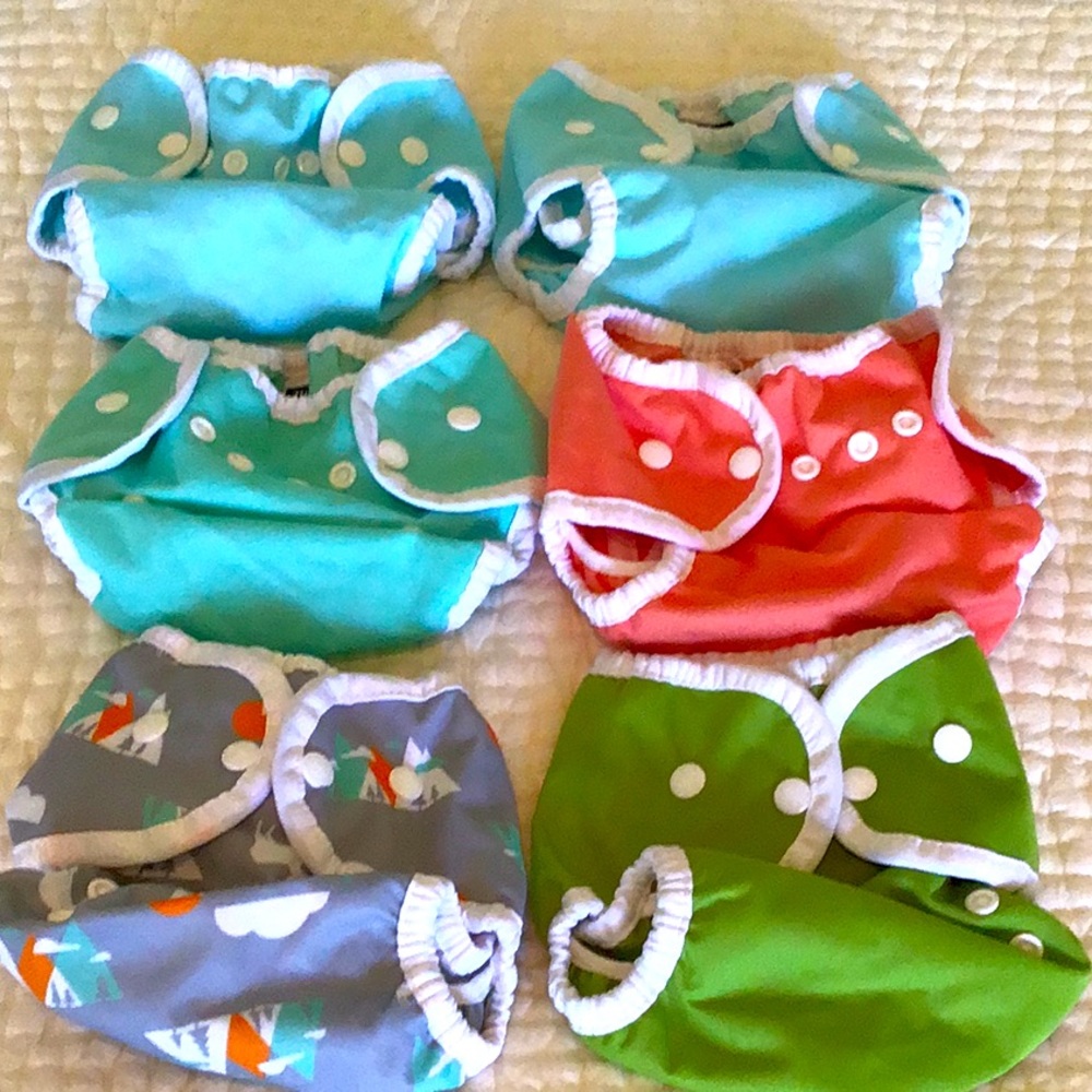 Bundle of six Thirsties diaper covers